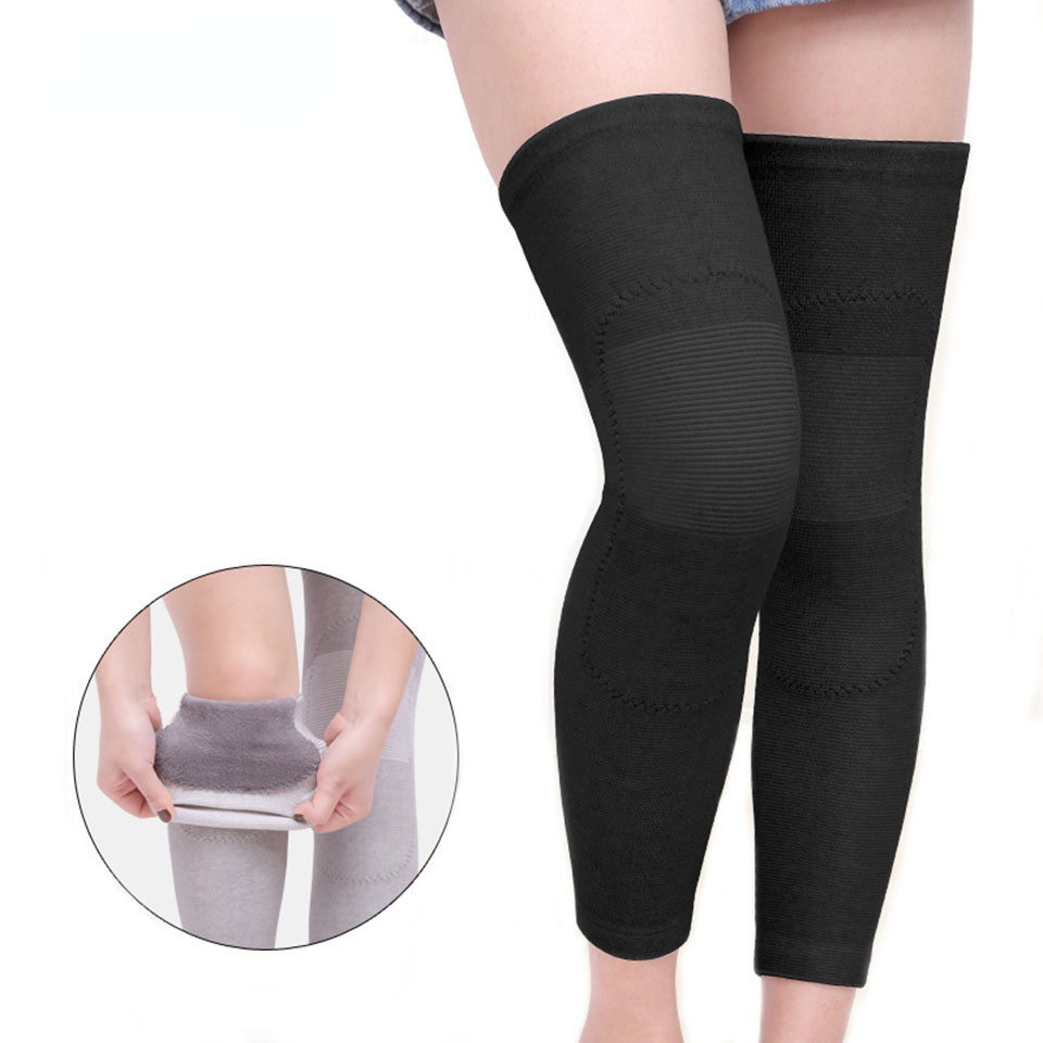 Running Gear In Winter - 1Pair Long Winter Warm Knee Pads