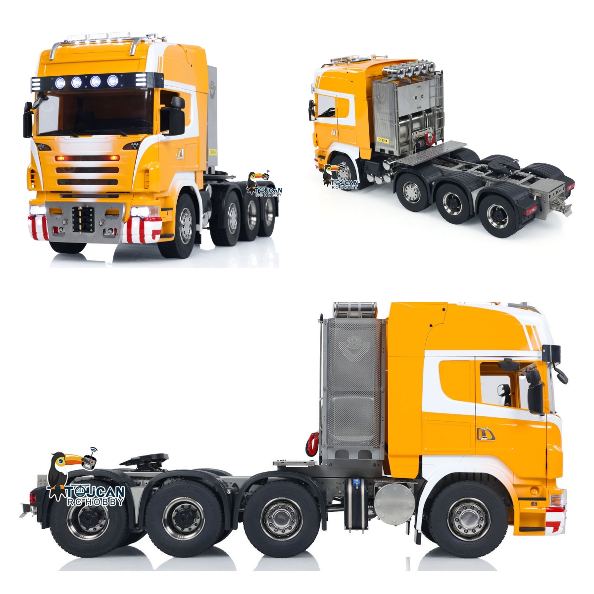 Toy 1/14 8x8 R620 RC Tractor T - đánh giá và giá Running Gear Box