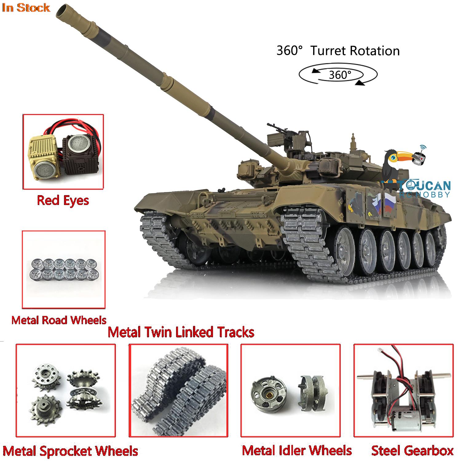 HENG LONG 1/16 7.0 T90 Remote  - đánh giá và giá Running Gear Box