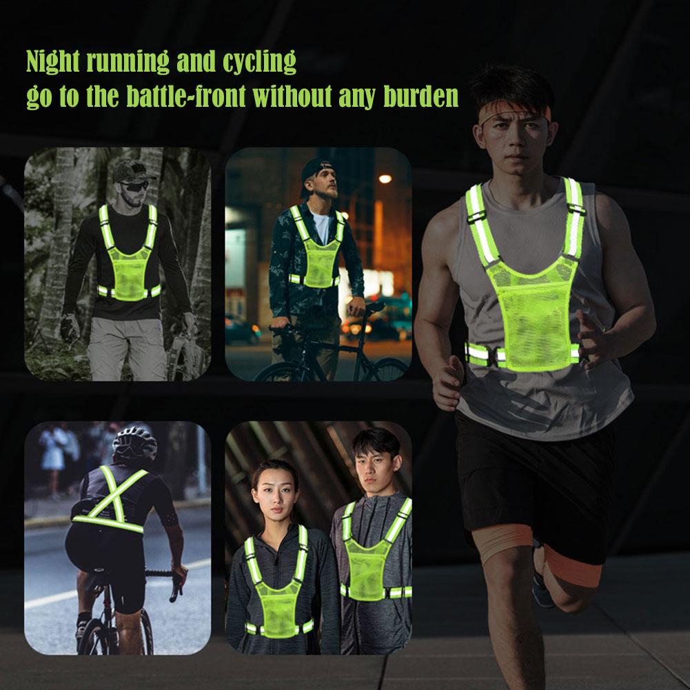 Reflective Safety Vests Lightw - đánh giá và giá Running Gear Jacket