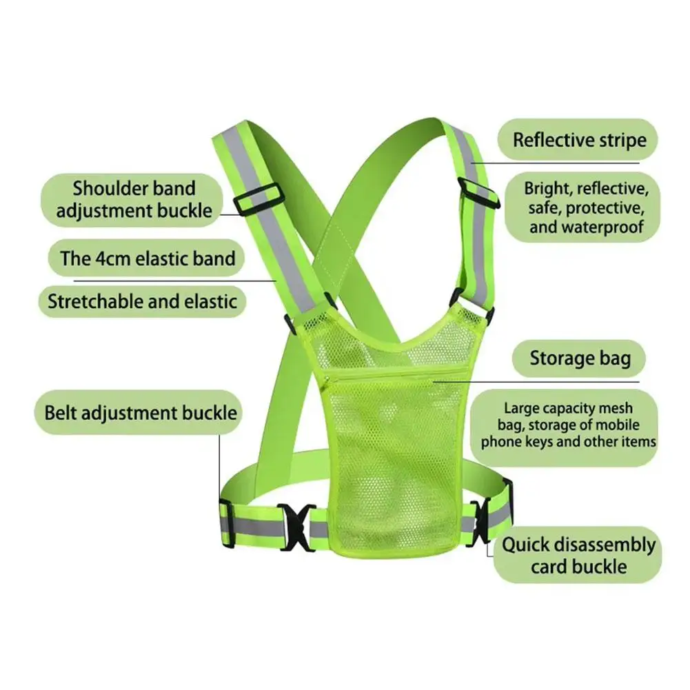 Reflective Safety Vests Lightw - đánh giá và giá Running Gear Jacket