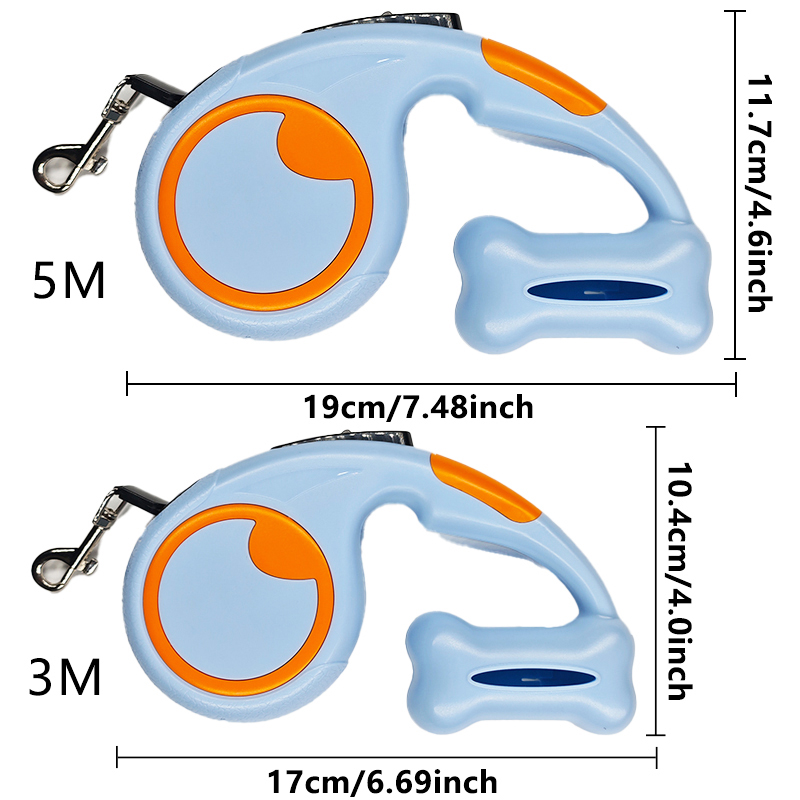 3m 5m Nylon Dog Leash Automati - đánh giá và giá Running Gear Dog