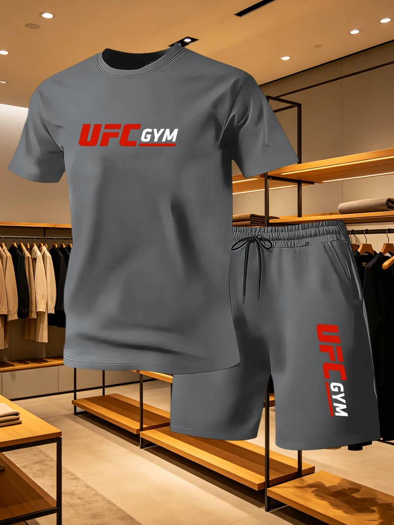 Men's Fashion T-shirt Shorts U - đánh giá và giá Running Gear Men
