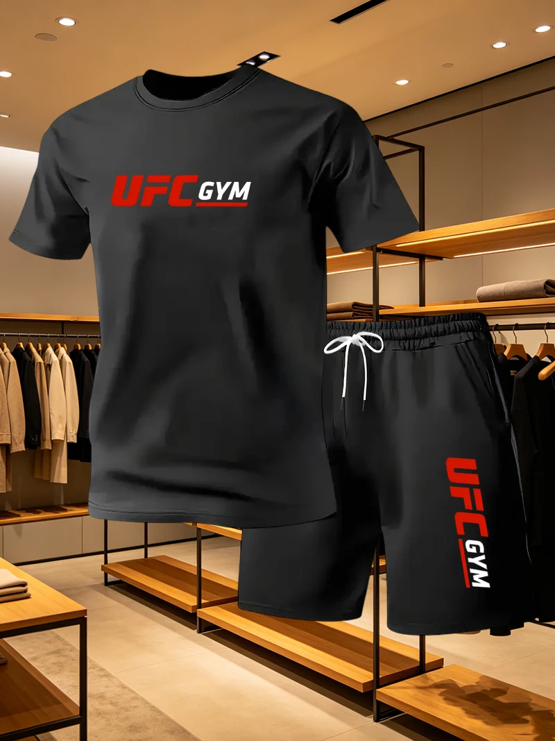 Men's Fashion T-shirt Shorts U - đánh giá và giá Running Gear Men