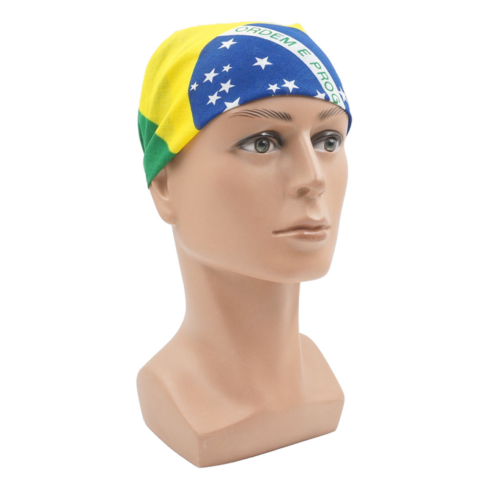 100% Cotton Flag of Brazil Ban - đánh giá và giá Running Gear Headband