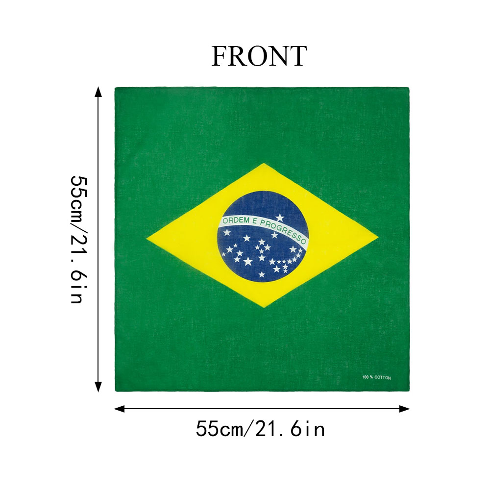 100% Cotton Flag of Brazil Ban - đánh giá và giá Running Gear Headband