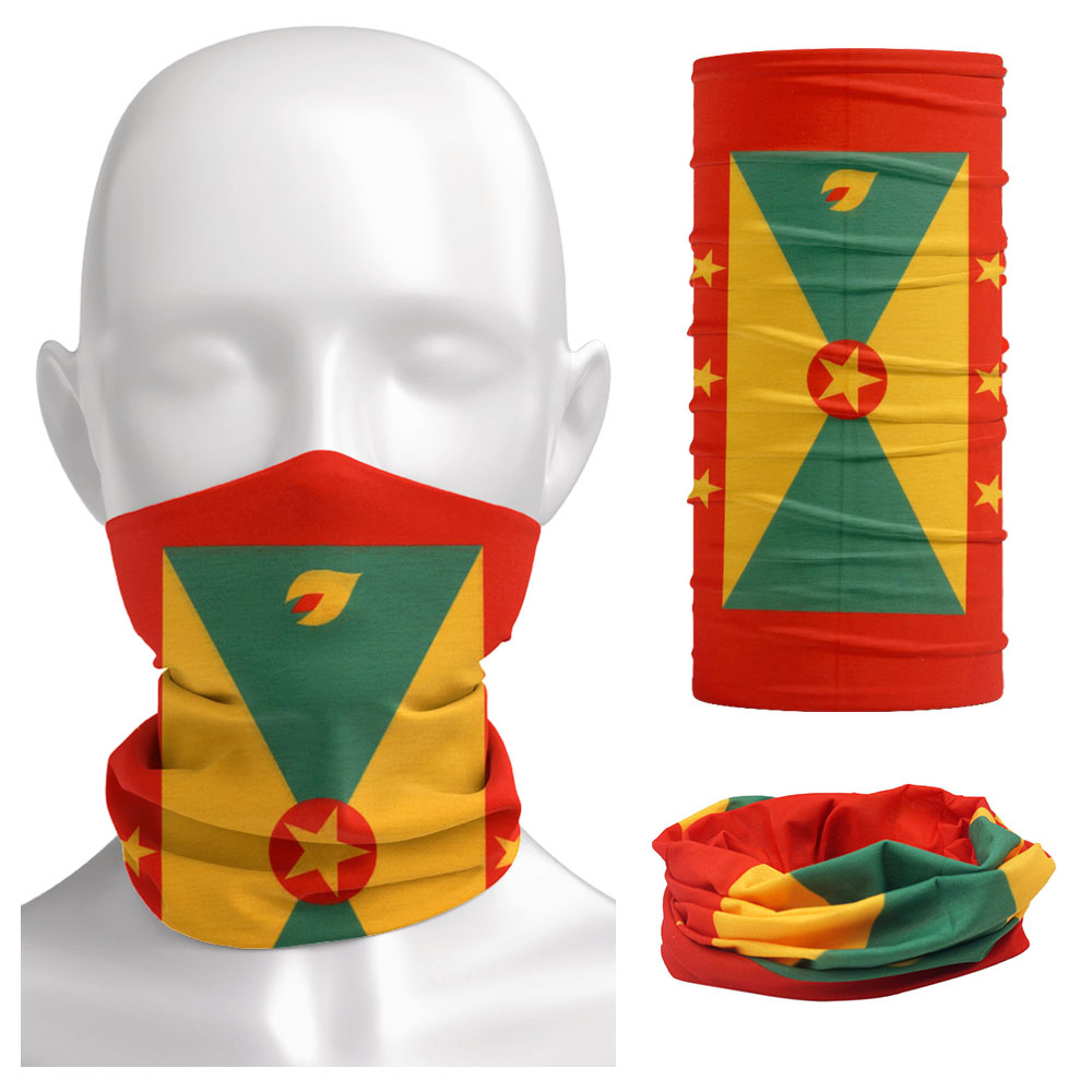 Grenada Flag Pattern Face Band - đánh giá và giá Running Gear Headband